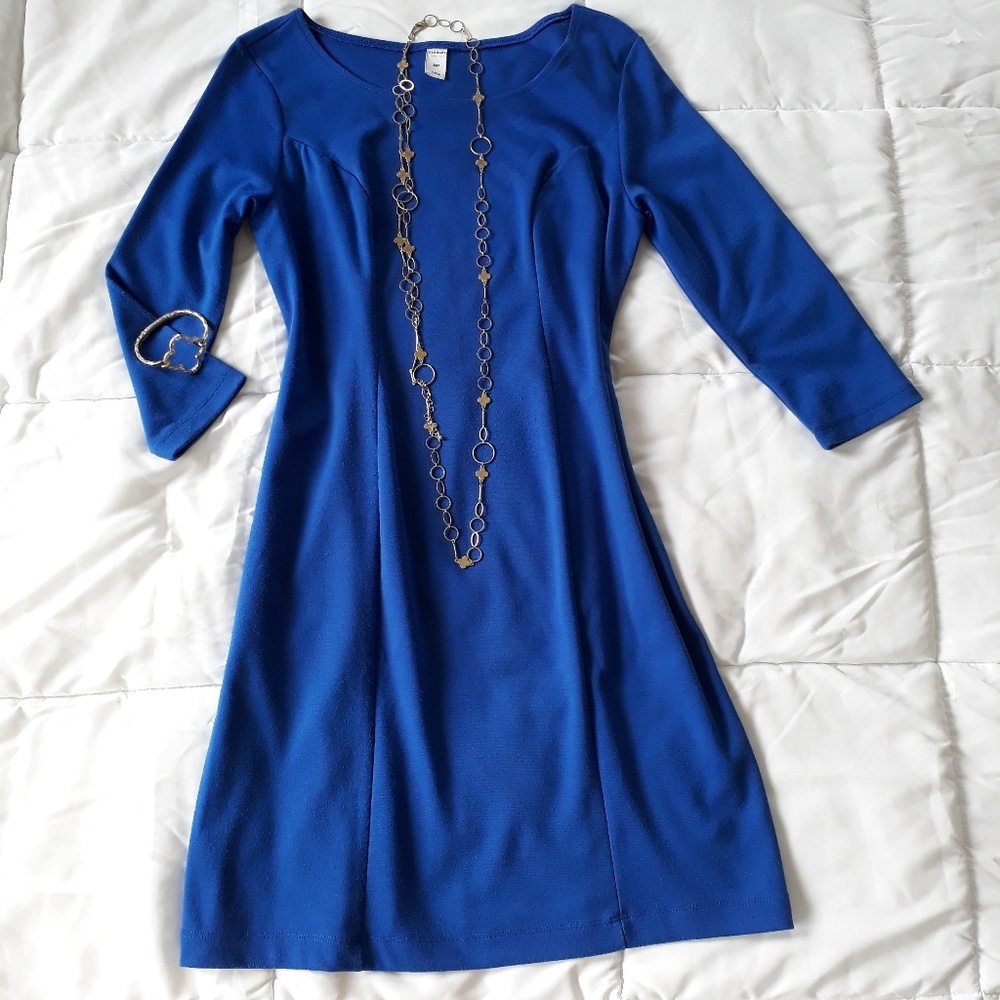 🦩 5/$25🦩Old Navy Cobalt Blue Sheath Dress SZ S/P